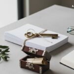 Chave antiga sobre pilha de documentos, RPV e regras para vender RPV.