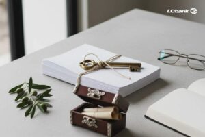 Chave antiga sobre pilha de documentos, RPV e regras para vender RPV.